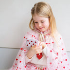 Mimi & Lula Heart Print Pelerin
