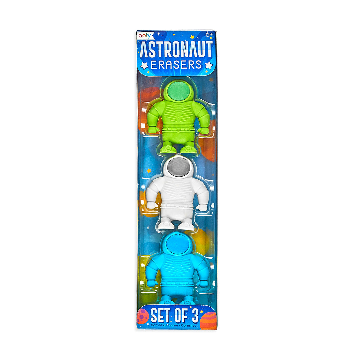 Ooly Astronot 3'lü Silgi Seti