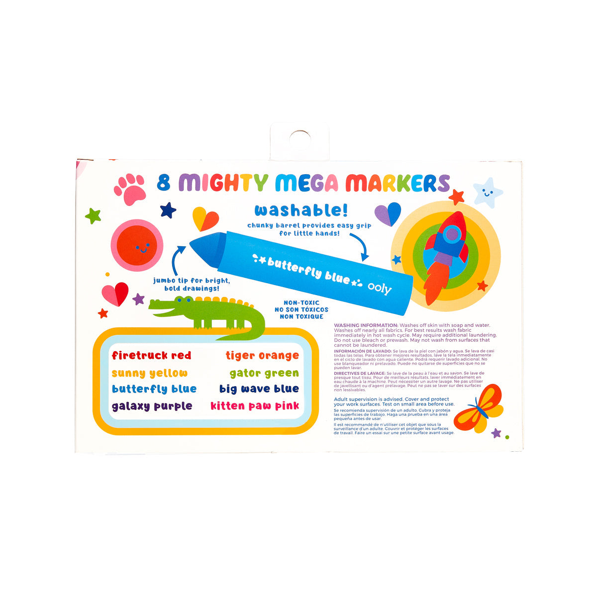 Ooly Mighty Mega Jumbo 8li Keçeli Kalem