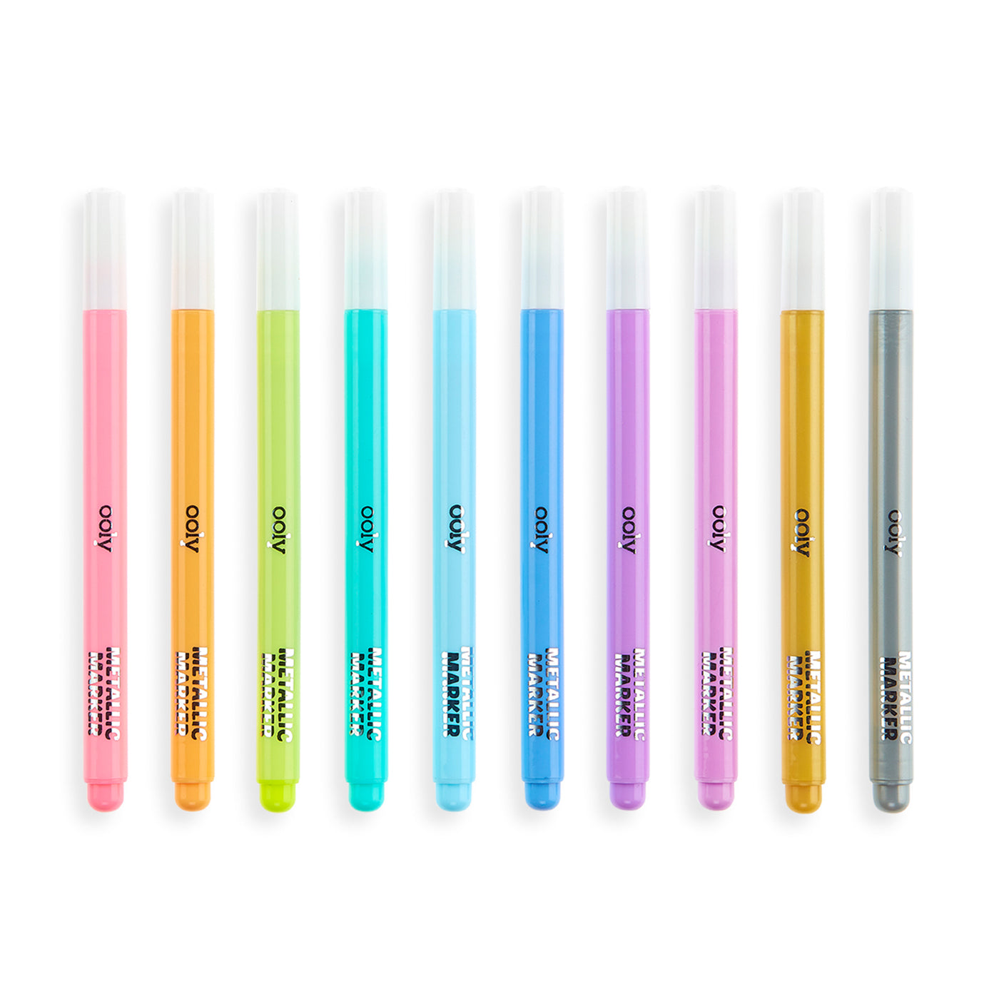 Ooly Color Lustre Fırça Uçlu 10lu Metalik Kalem