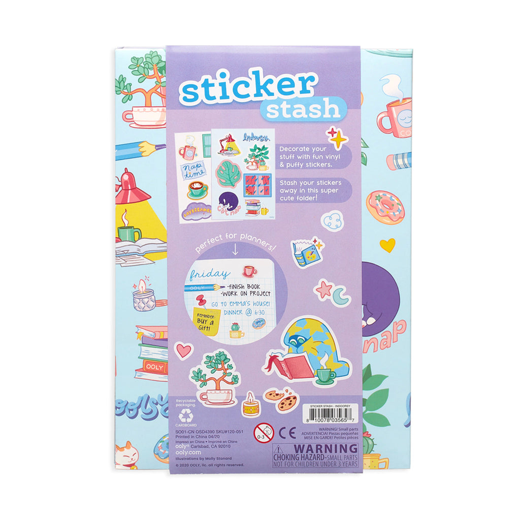 Ooly Sticker Stash Çıkartma Seti - Indoorsy