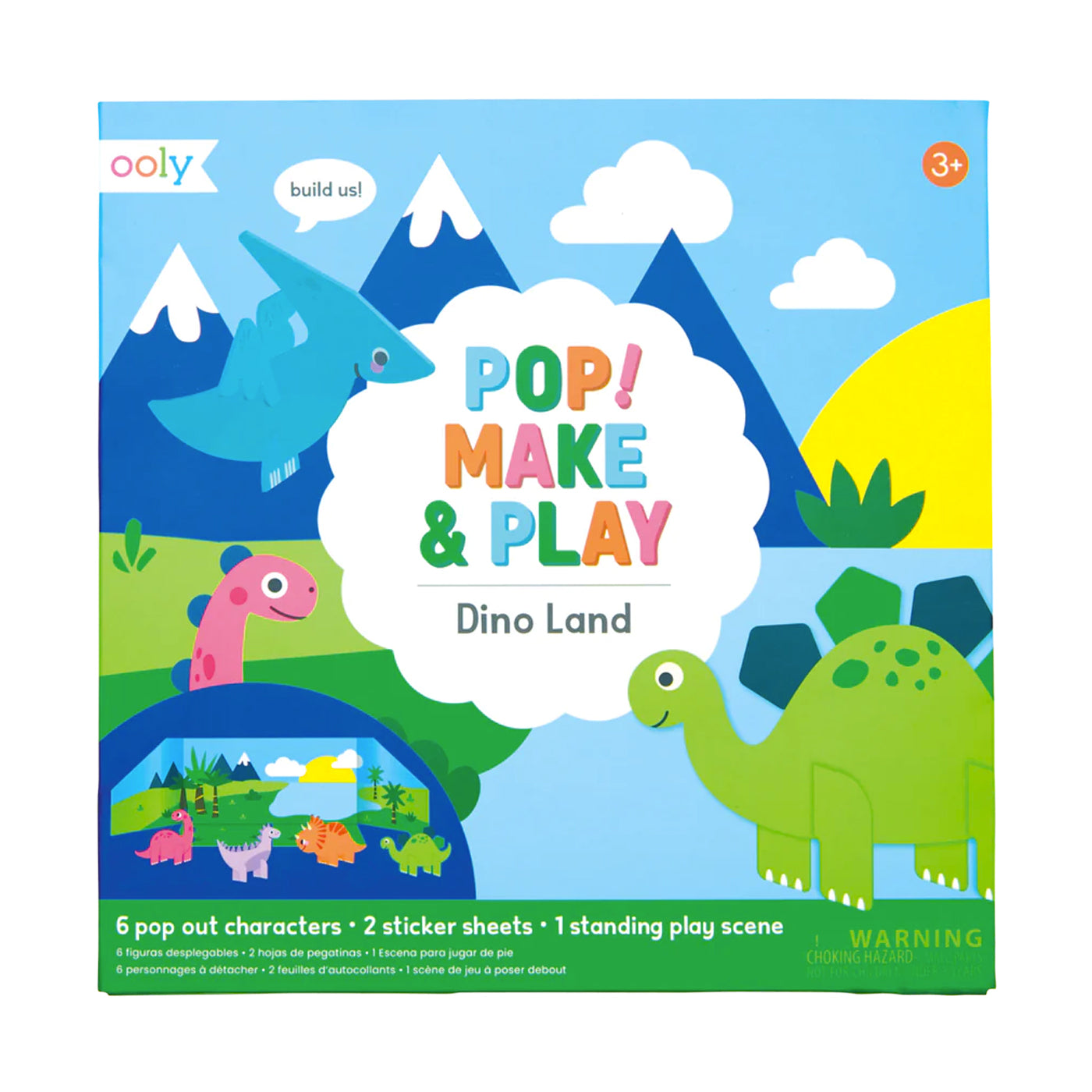 Ooly Pop! Make & Play Açılabilir Oyun Seti - Dino Land