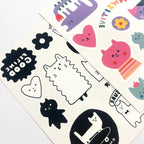 Ooly Mini Tattoo Palooza Geçici Dövme Seti - Pawsitive Cats