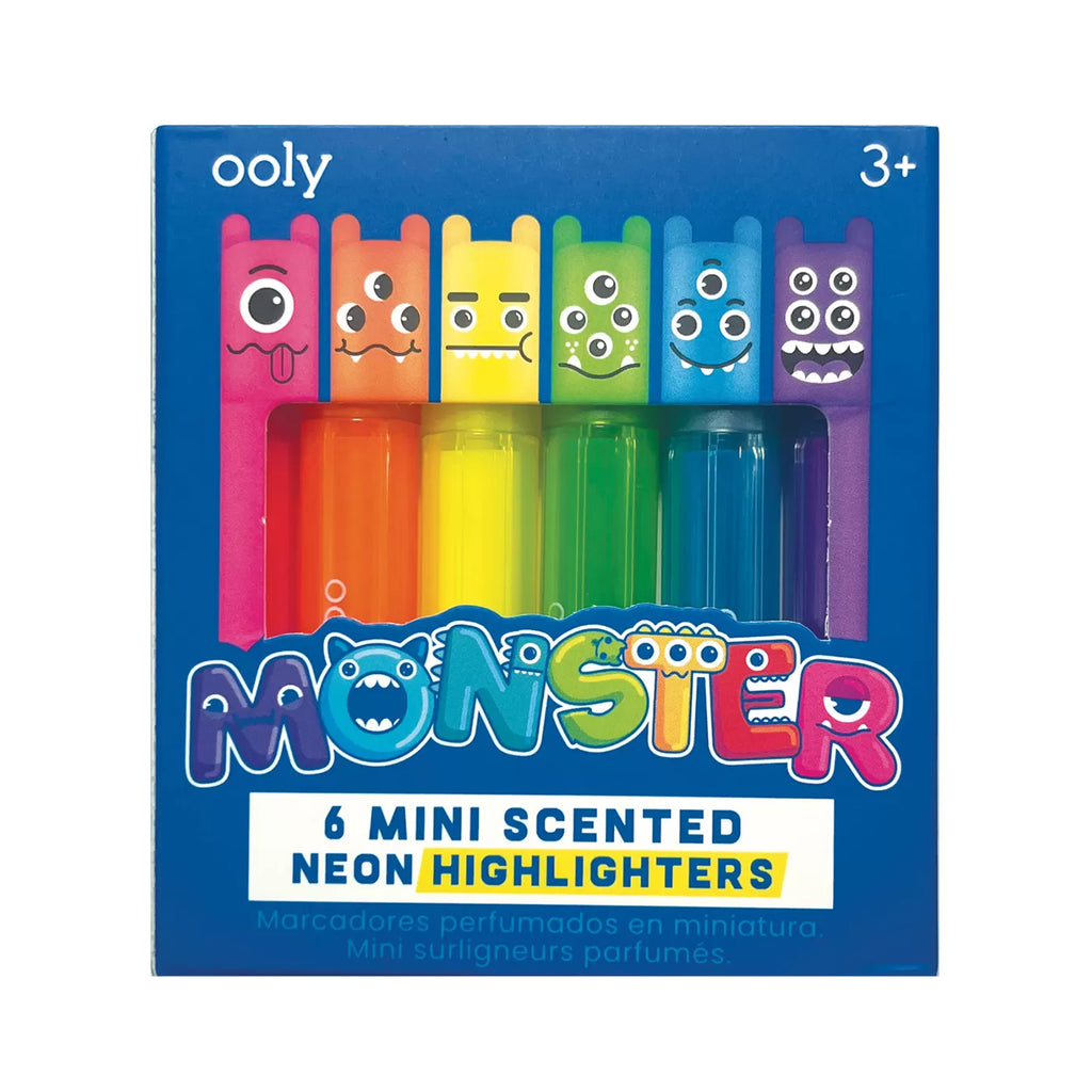 Ooly Mini Monster Kokulu Neon 6lı Highlighter