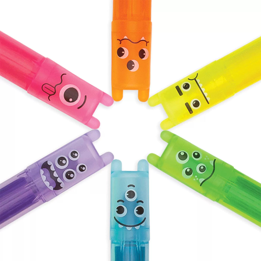 Ooly Mini Monster Kokulu Neon 6lı Highlighter
