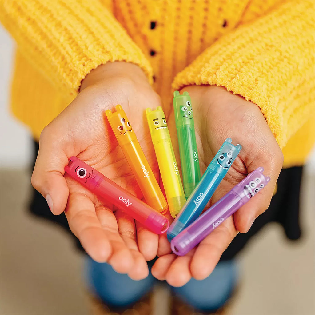 Ooly Mini Monster Kokulu Neon 6lı Highlighter