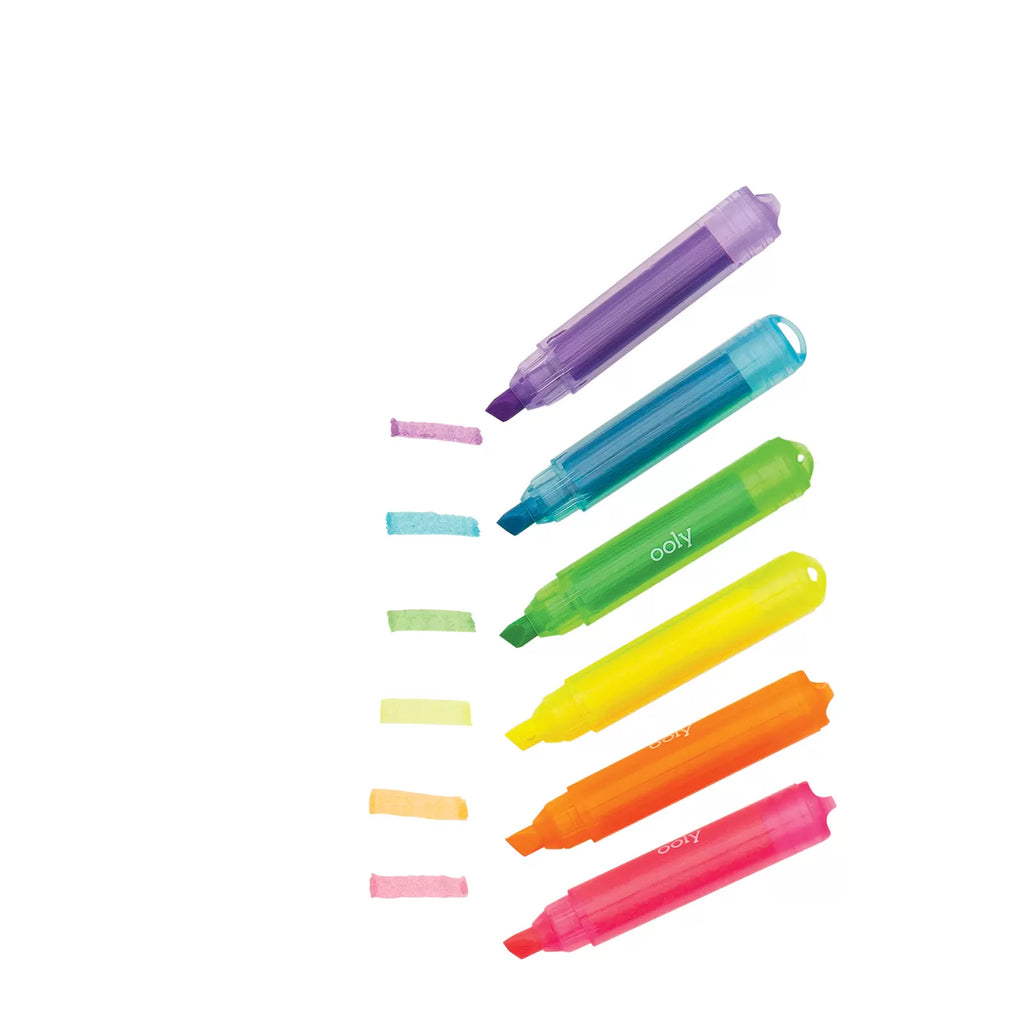 Ooly Mini Monster Kokulu Neon 6lı Highlighter