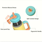 KidsnJoy | HandleHug Tumbler 550 ml | Lila