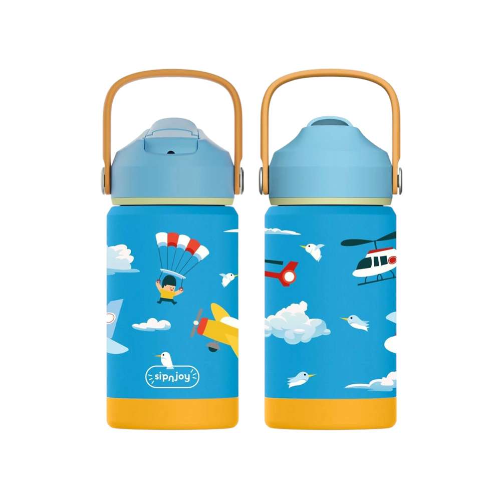 KidsnJoy | FlipSip Çocuk Su Termosu 360 ml | Fly Pal