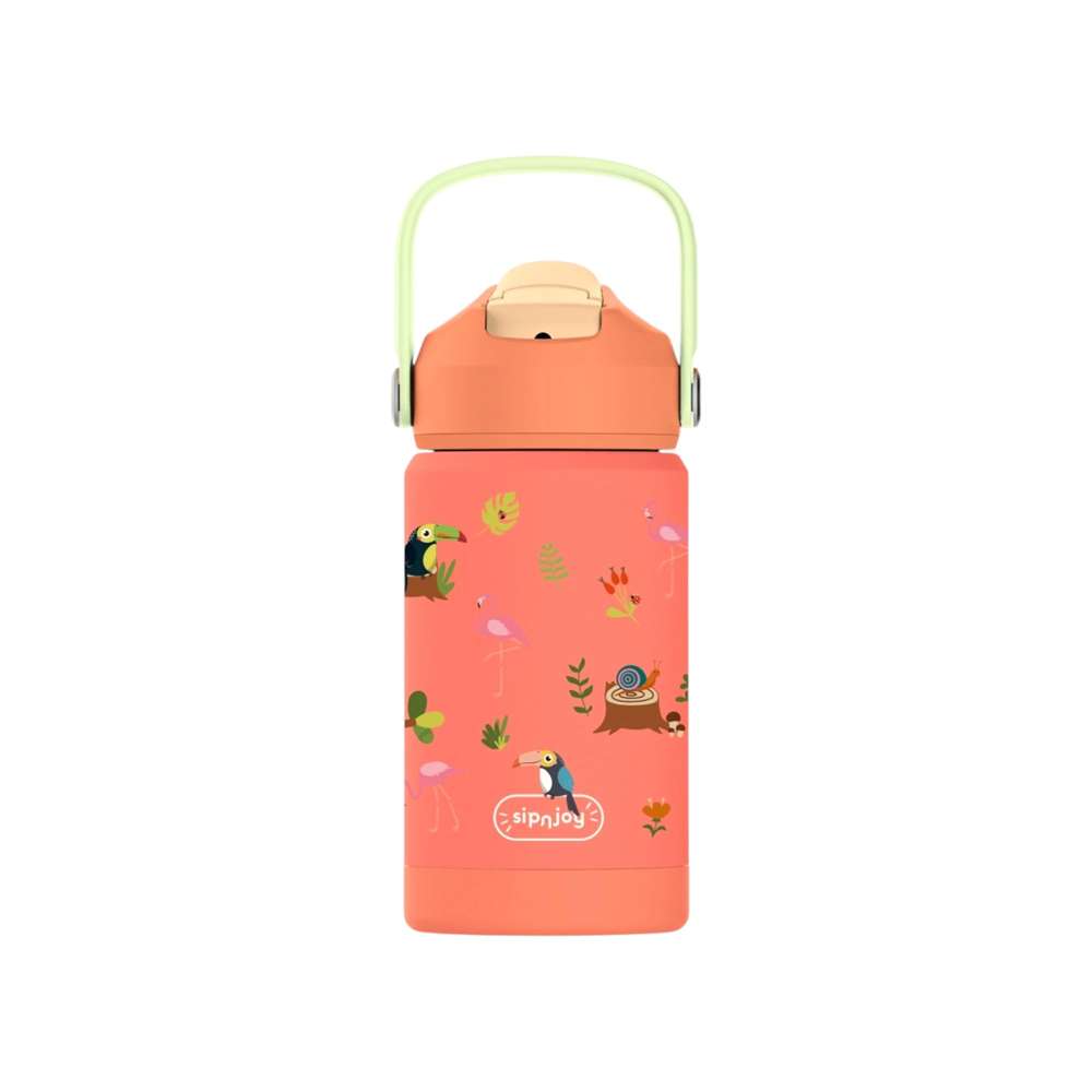 KidsnJoy | FlipSip Çocuk Su Termosu 360 ml | Jungle Jam