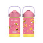 KidsnJoy | FlipSip Çocuk Su Termosu 360 ml | Bee Honey