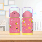 KidsnJoy | FlipSip Çocuk Su Termosu 360 ml | Bee Honey