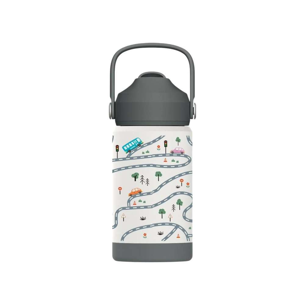 KidsnJoy FlipSip Çocuk Su Termosu 360 ml | Adventure Trails