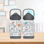 KidsnJoy FlipSip Çocuk Su Termosu 360 ml | Adventure Trails