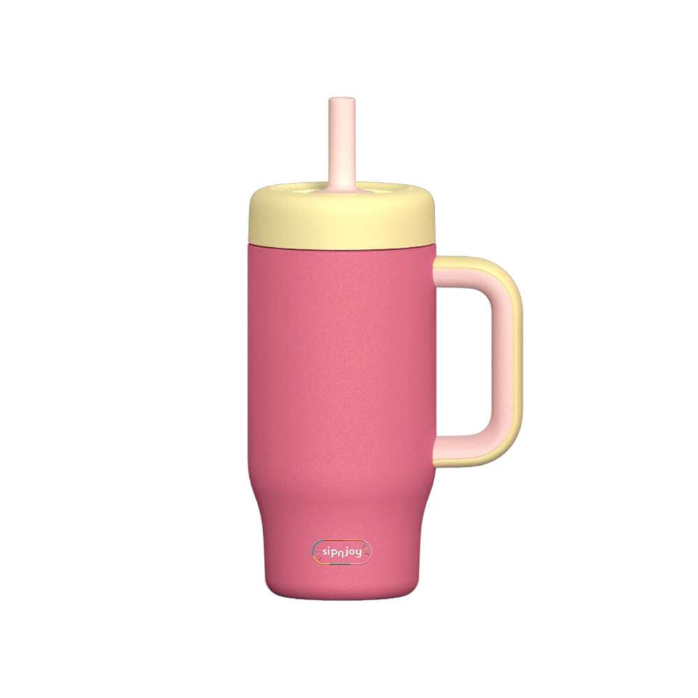 KidsnJoy HandleHug Tumbler 550 ml | Pembe