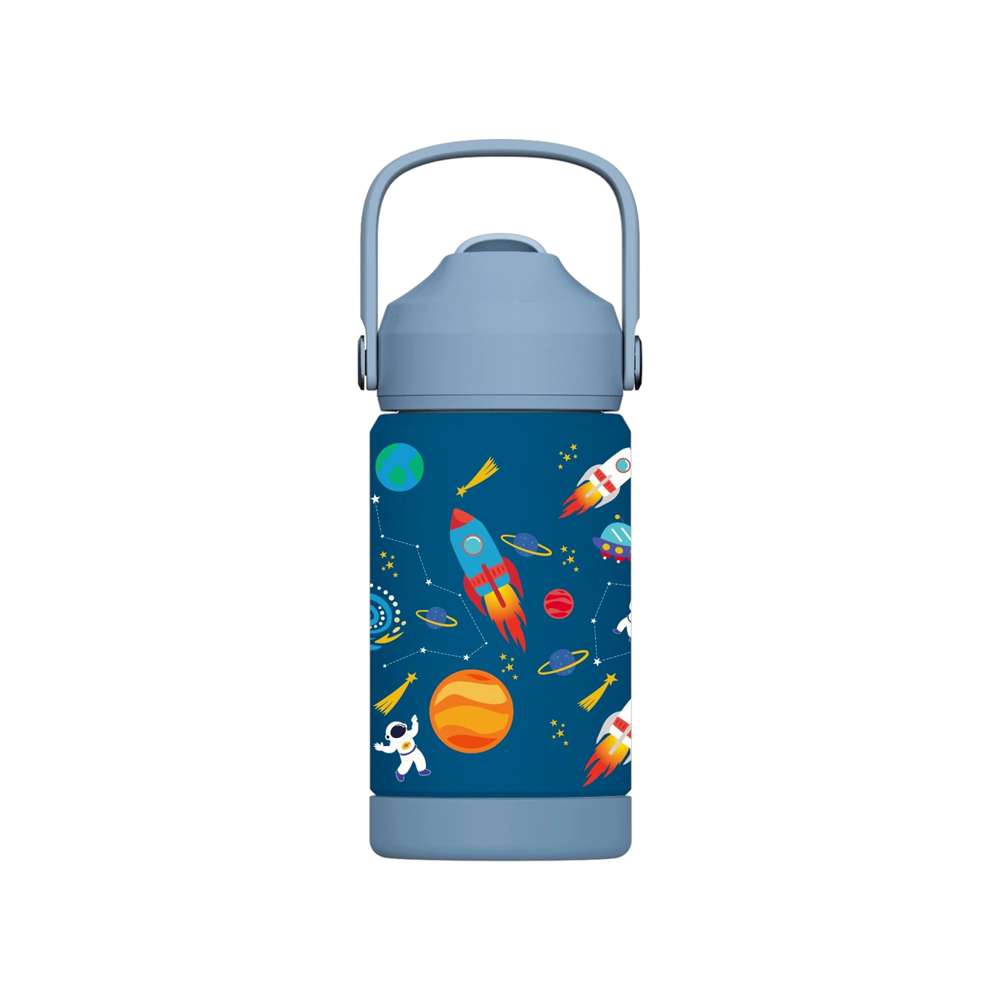 KidsnJoy FlipSip Çocuk Su Termosu 360 ml | Star Explorer
