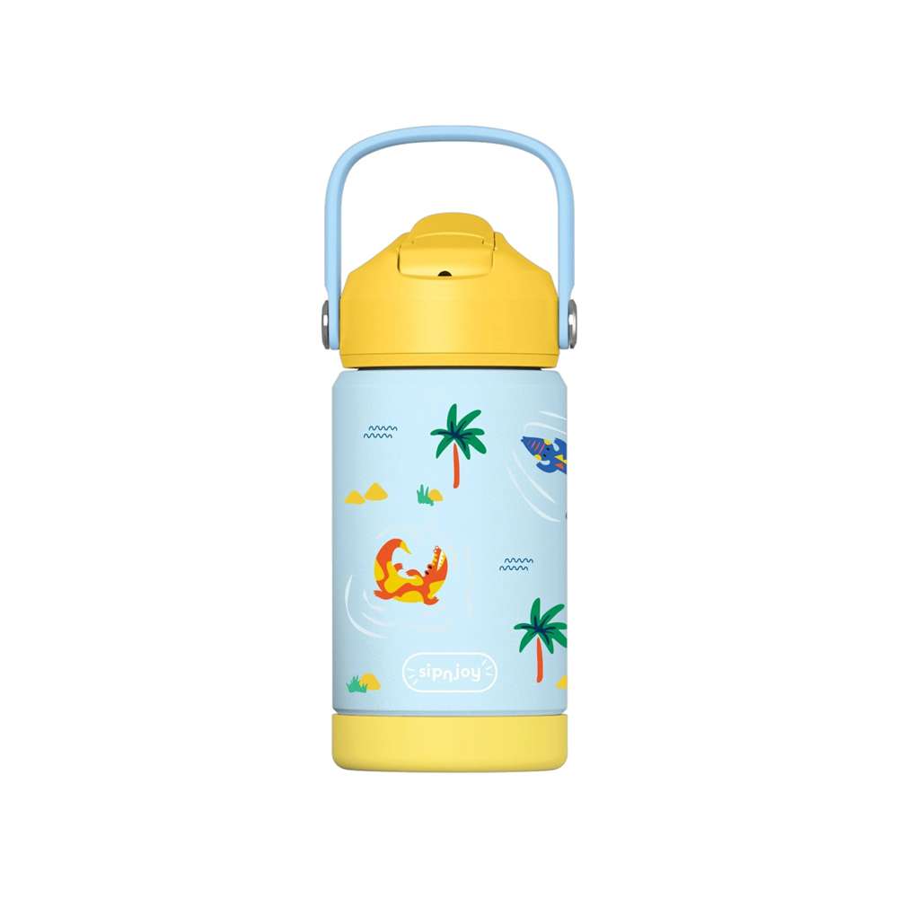 KidsnJoy FlipSip Çocuk Su Termosu 360 ml | Snappy Croc