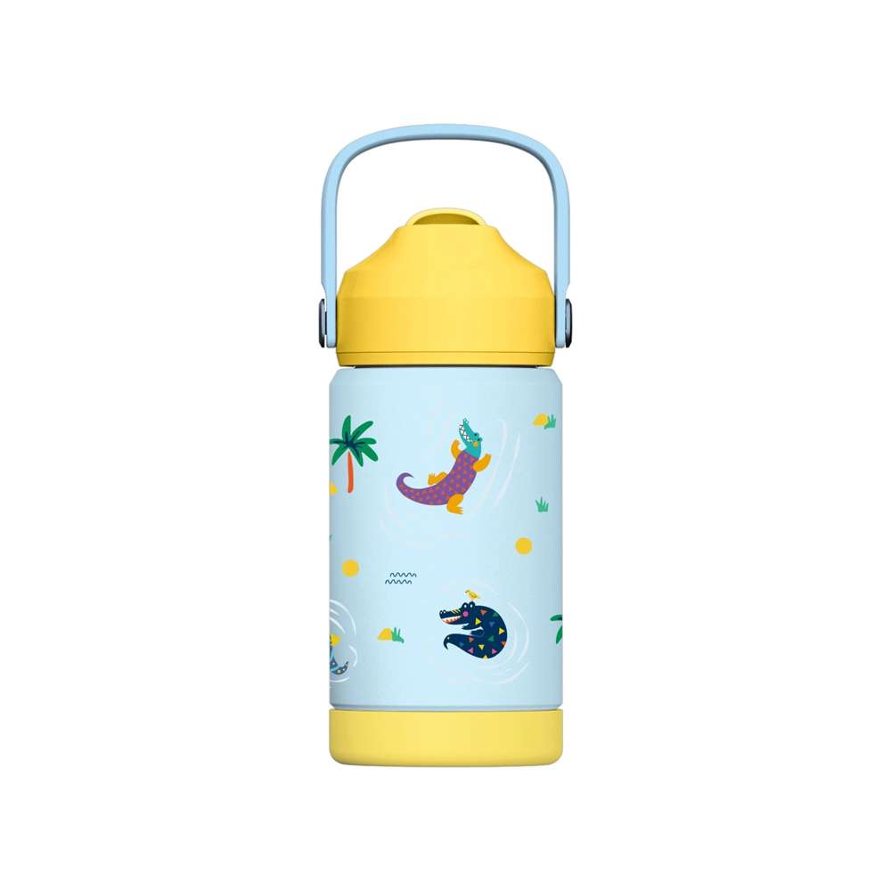 KidsnJoy FlipSip Çocuk Su Termosu 360 ml | Snappy Croc
