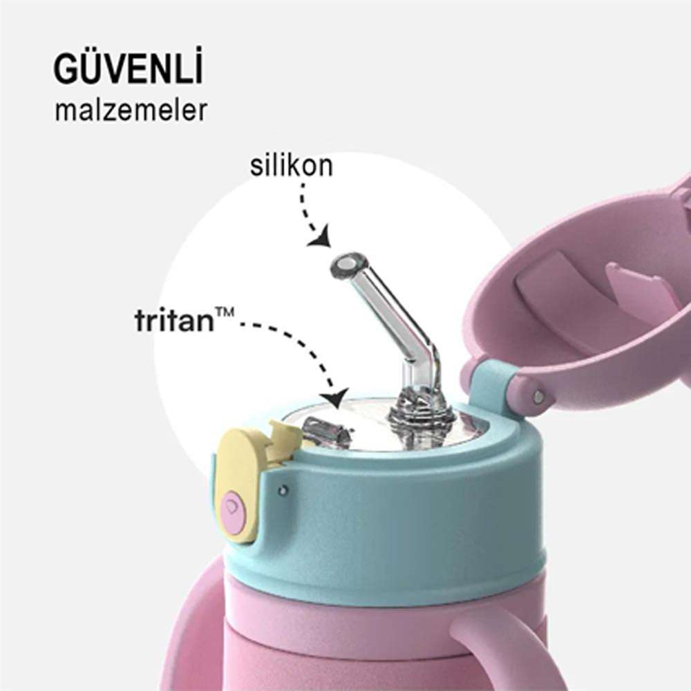 Sipnjoy SippyPals Çocuk Su Termosu (360 ml) // Koyu Mavi