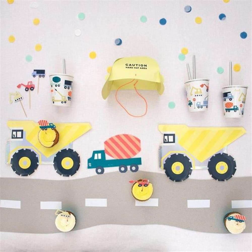 Meri Meri - Dumper Truck Plates - Kamyon Tabak