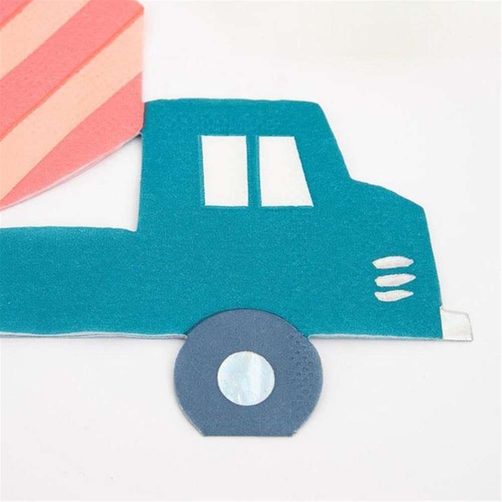 Meri Meri - Construction Napkins - İnşaat Peçeteler