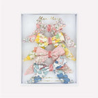 Meri Meri - Floral Pattern Bow Hair Clips - Çiçek Desenli Fiyonklu Saç Tokaları - 4 adet
