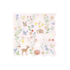 Meri Meri - Little Animals Large Napkins - Minik Hayvanlar Peçeteler - L - 16 Adet