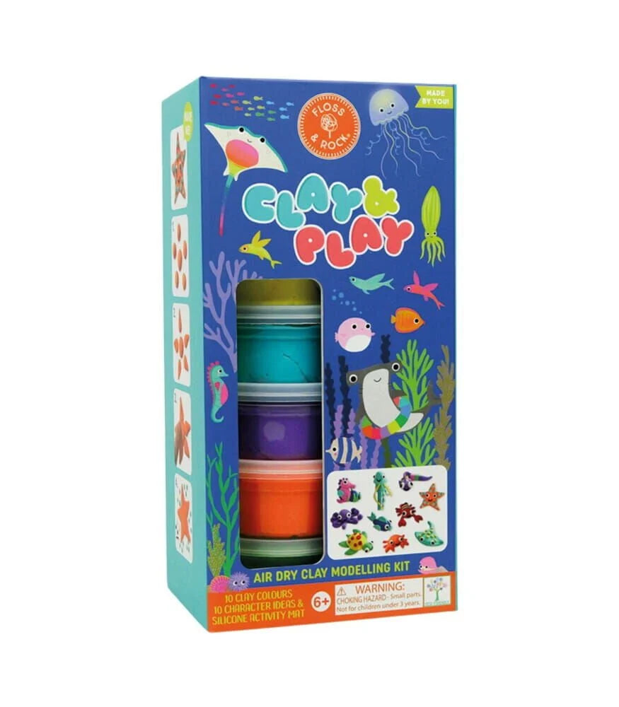 Floss & Rock Clay And Play Ocean Hava İle Kuruyan Kil Seti