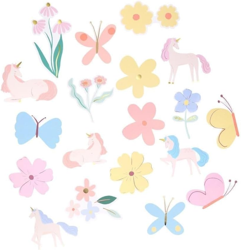 Meri Meri - Die-Cut Unicorn Sticker - 25 Adet