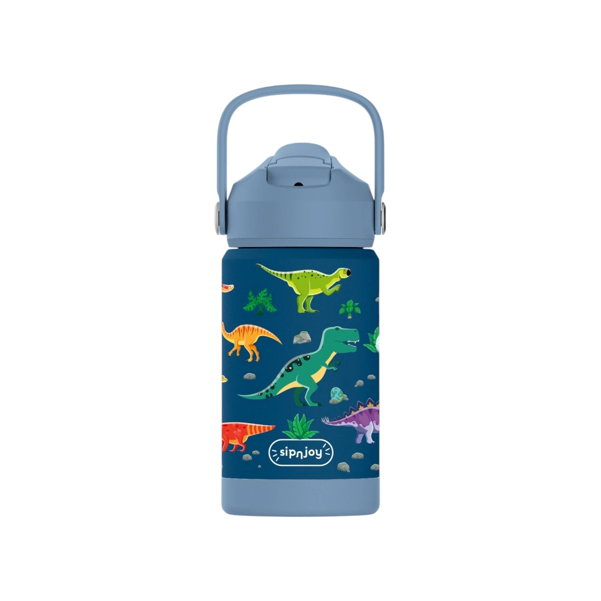 KidsnJoy FlipSip Çocuk Su Termosu 360 ml | Dino Roar