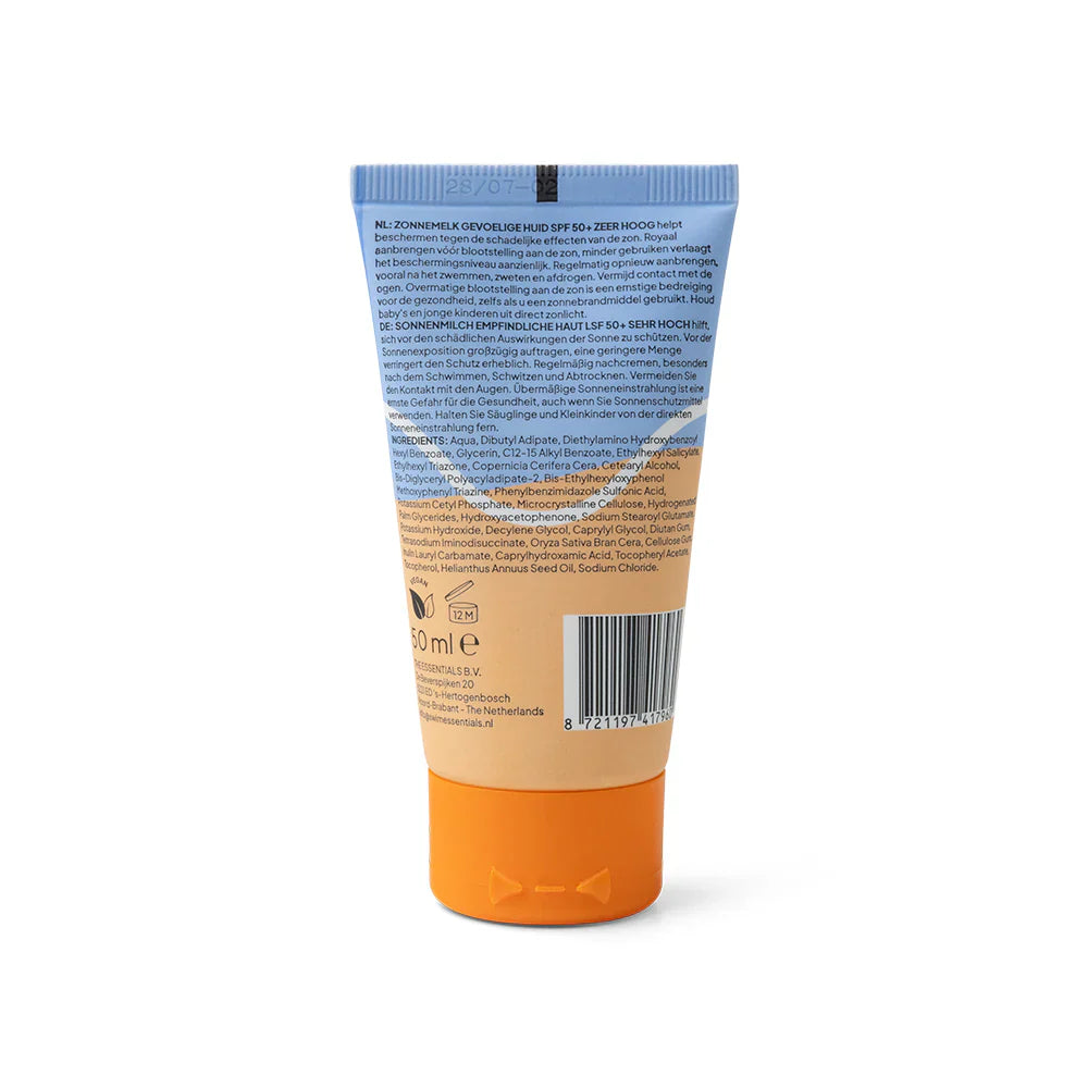 Swim Essentials Vegan İçerikli Güneş Kremi Hassas Ciltler için SPF50+ (50 ml)