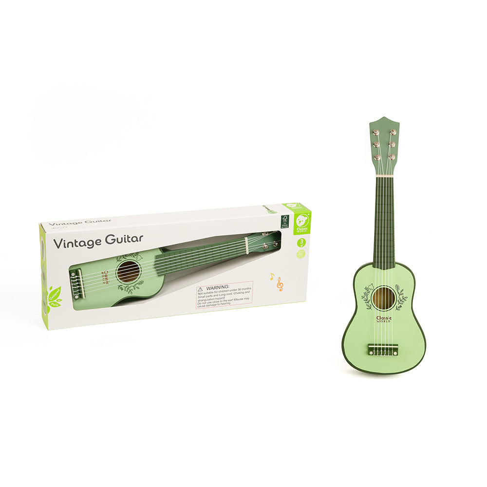 Classic World Ahşap Vintage Gitar