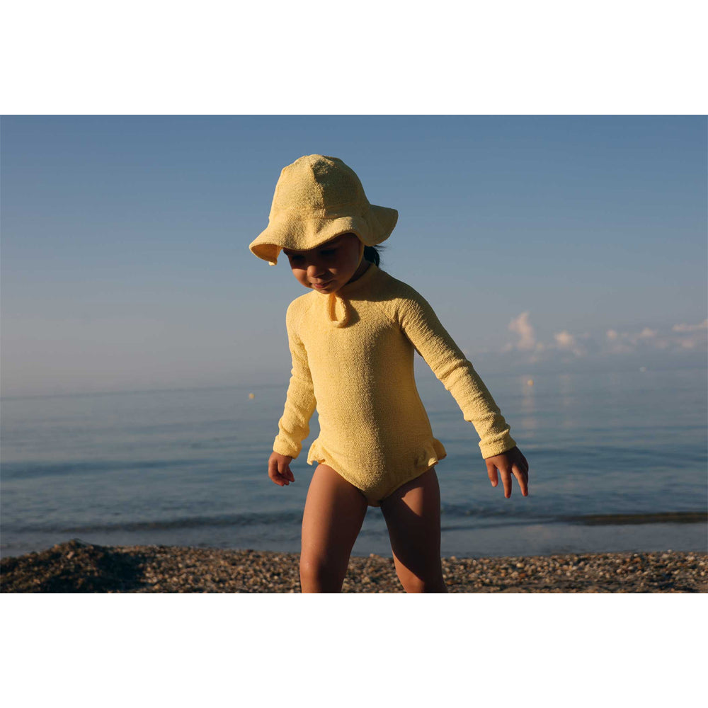 Sand Mother Sand Wave Sun Hat - Butter Yellow