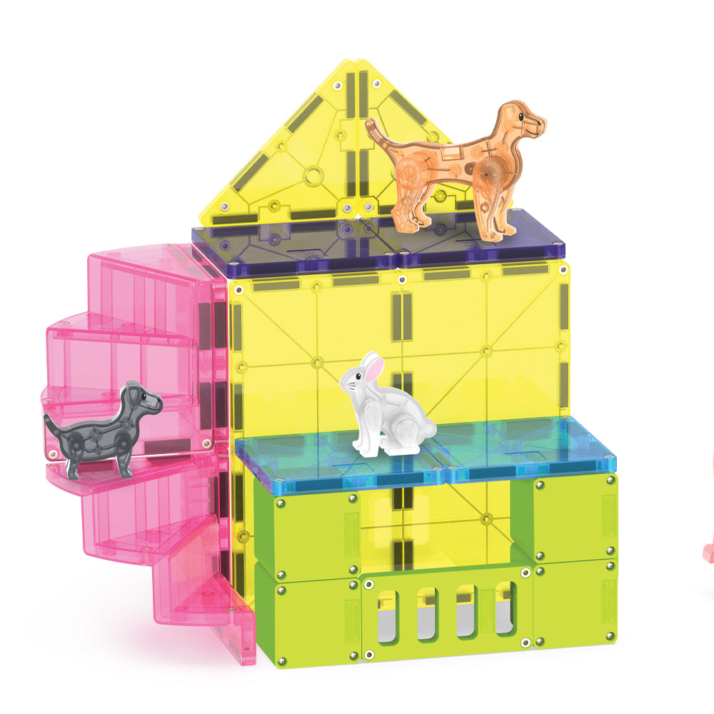Magna Tiles Pet Playhouse Manyetik Bloklar - 50 Parça
