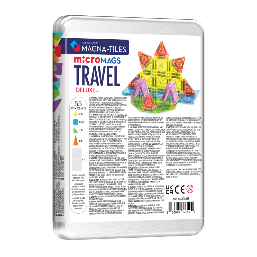 Magna Tiles Travel Set - Seyahat Seti Manyetik Bloklar - 55 Parça