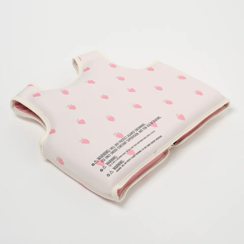 Sunnylife Çocuk Yüzme Can Yeleği - Strawberry Sunshine Pink