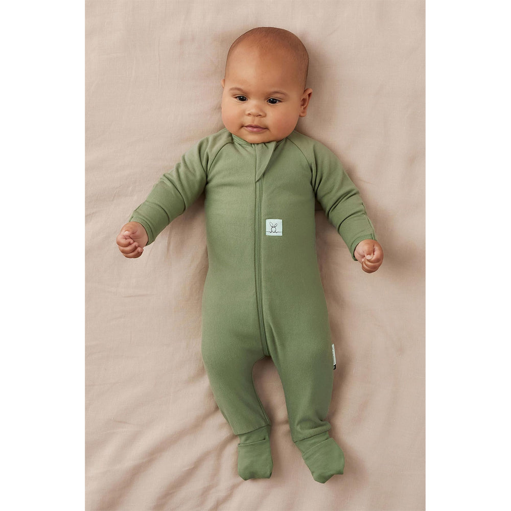 ErgoPouch 1.0 TOG Organik Pamuklu Patikli Pijama Tulum - Haki