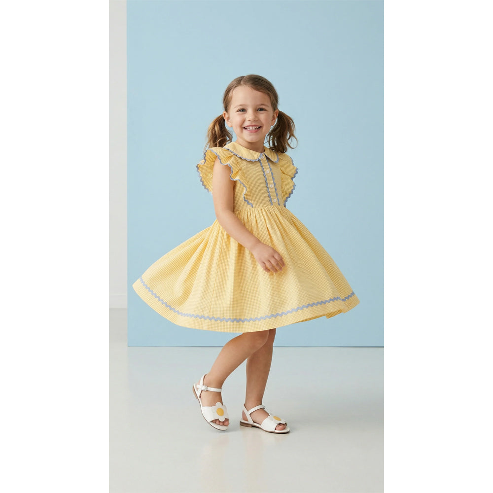 Le Petit Mico Elbise - Lemon Breeze