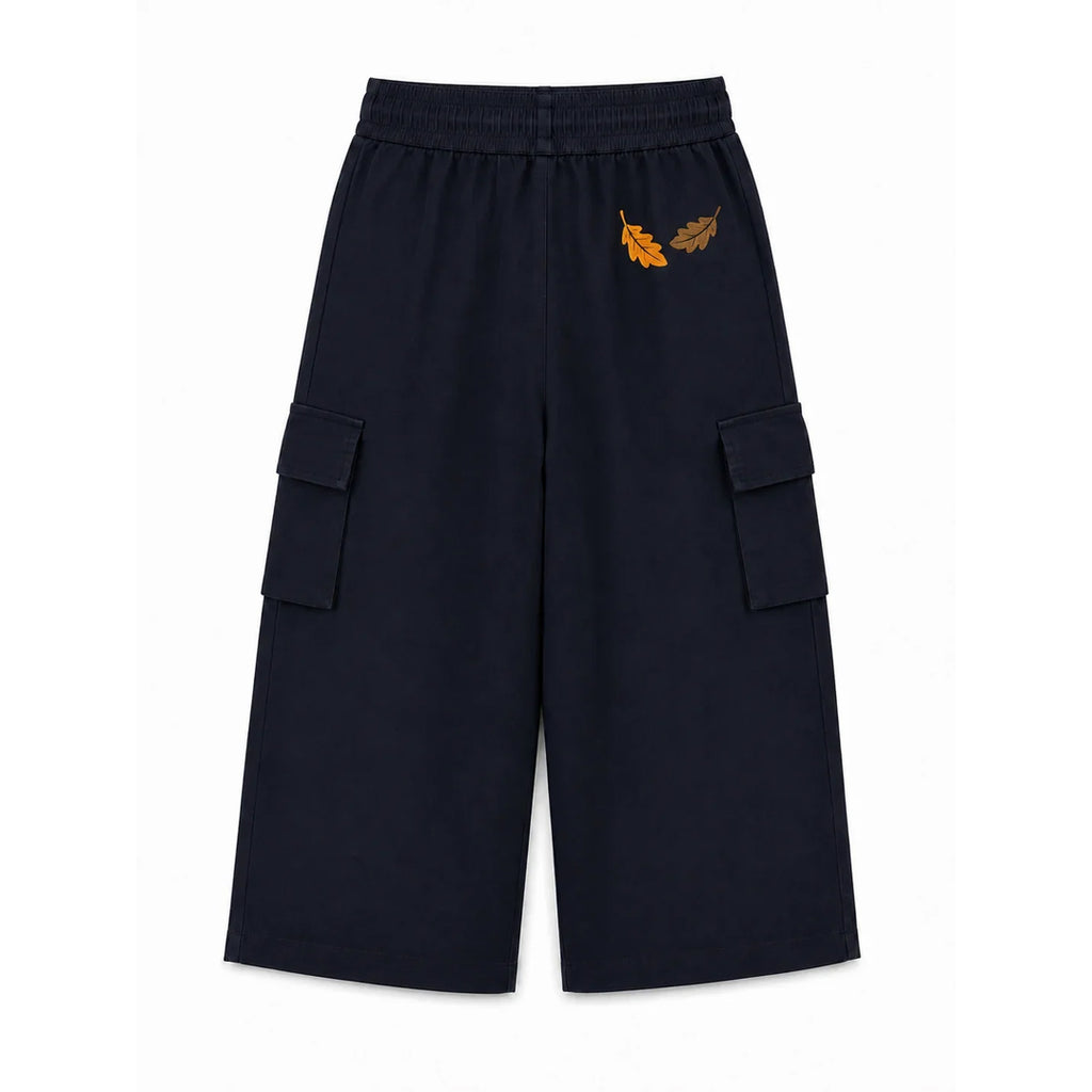 Miela Kids Tiny Stories Gabardin Kargo Bol Paça Pantolon - Gece Mavisi