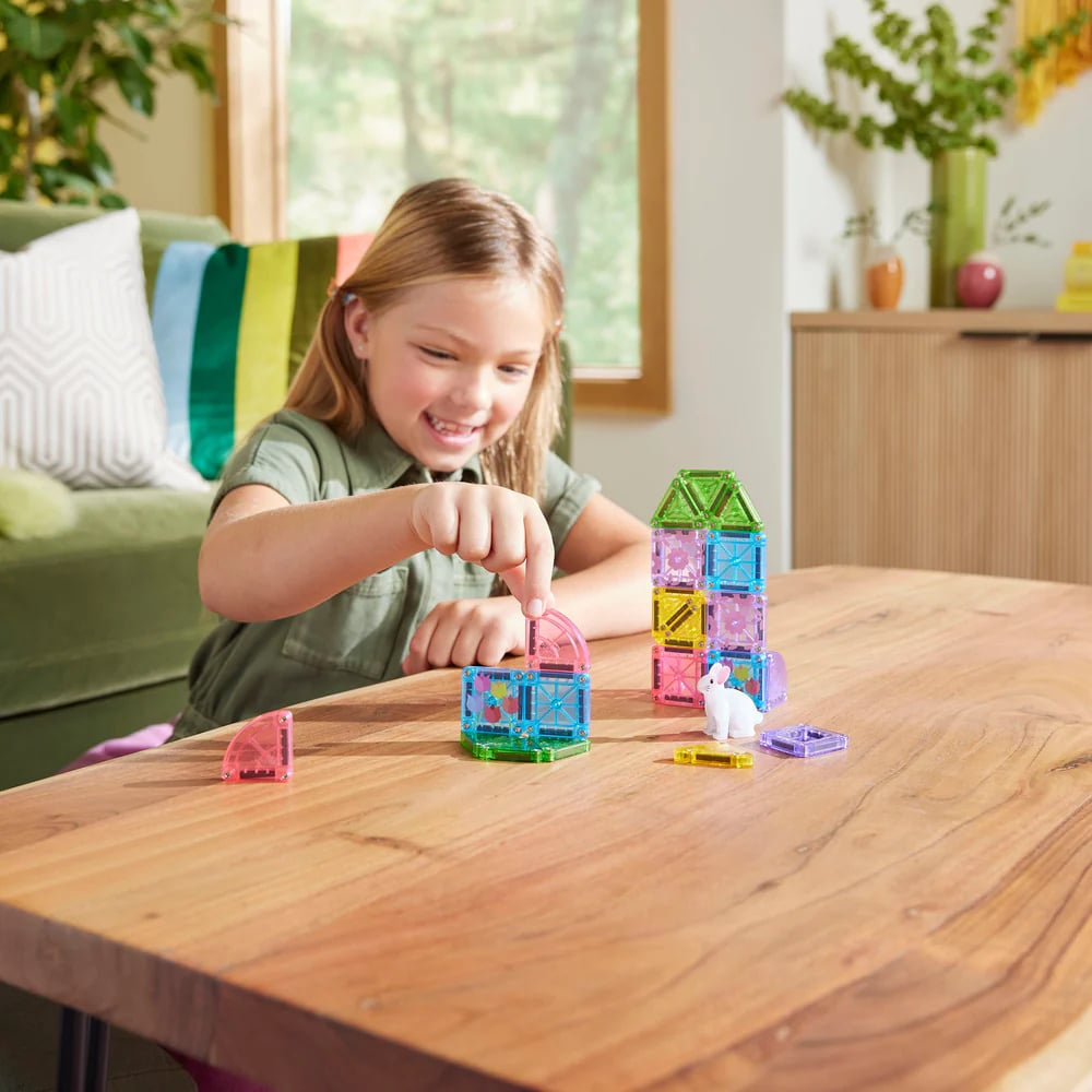 Magna Tiles Travel Set - Bahar Bahçe Seti Manyetik Bloklar - 24 Parça
