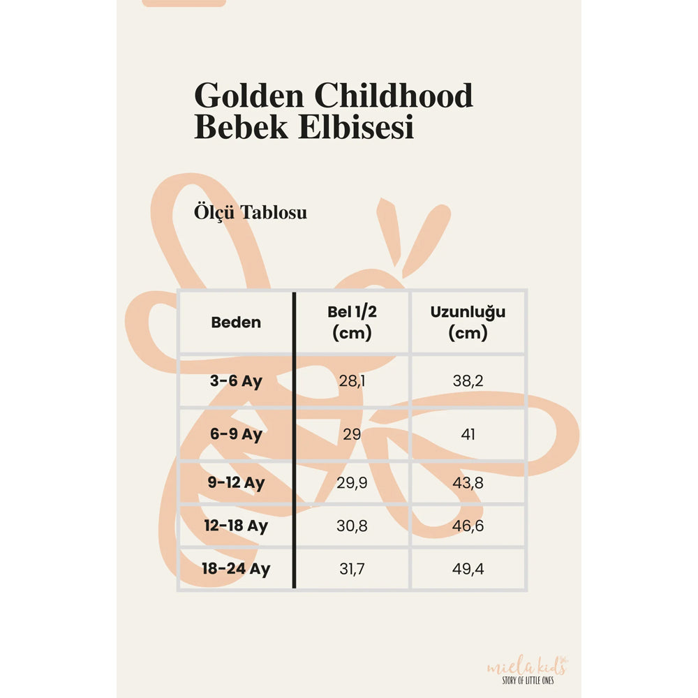 Miela Kids Golden Childhood Bebek Elbisesi