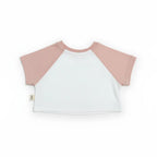 Miela Kids Kurdela Detaylı Kontrast Oversize Crop Tişört