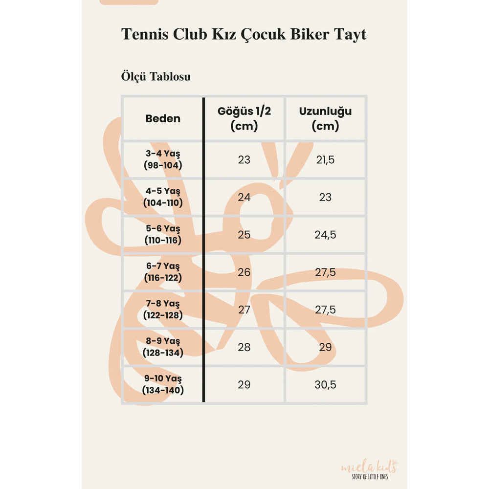 Miela Kids Tennis Club Kız Çocuk Biker Tayt - Candy Pink