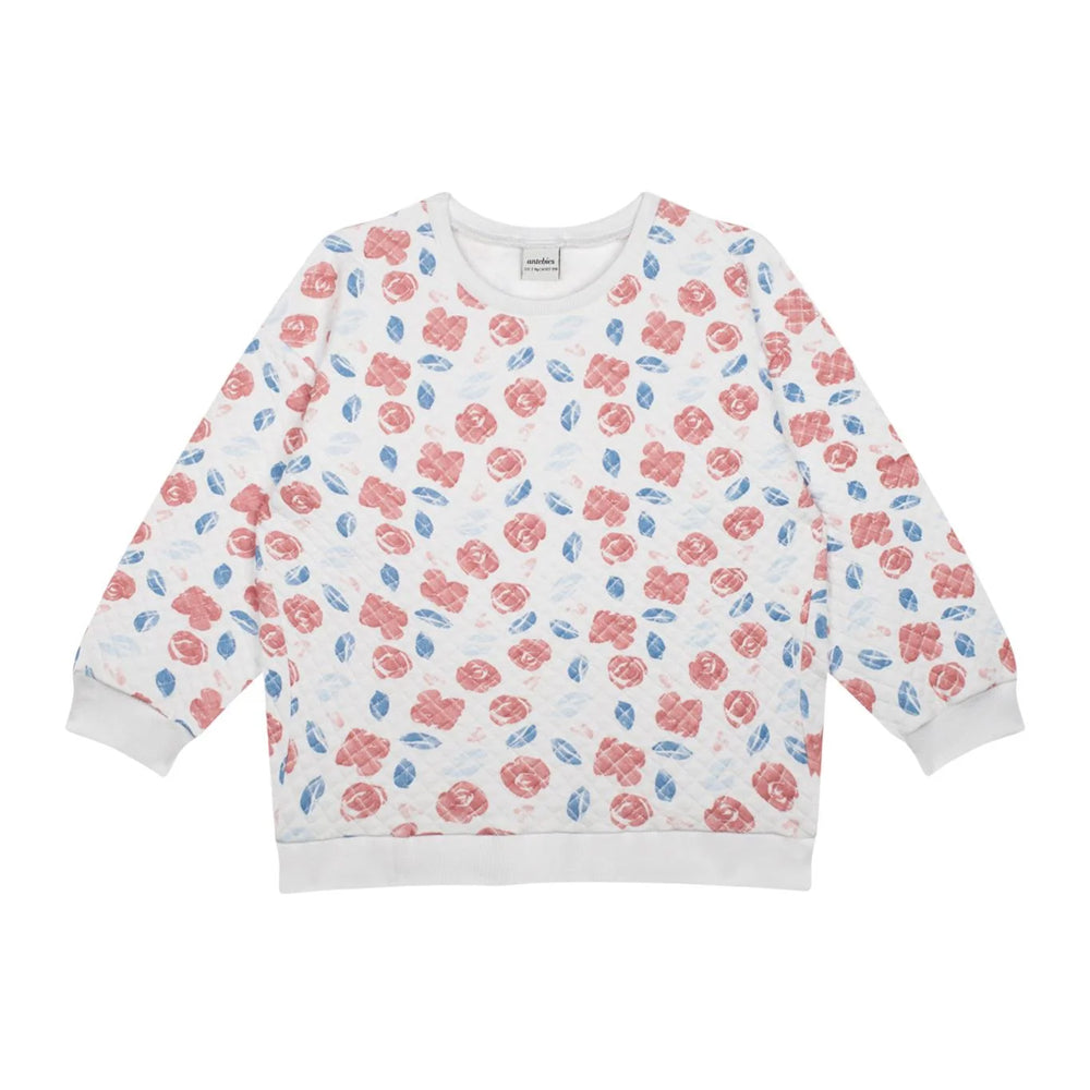 Antebies Suluboya Çiçek Sweatshirt Tayt Set