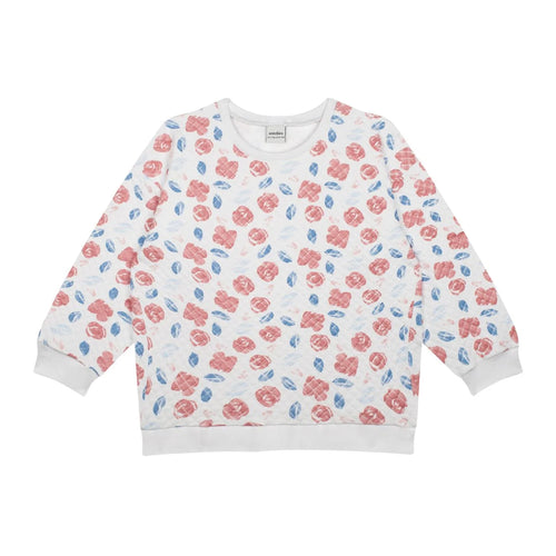 Antebies Suluboya Çiçek Sweatshirt Tayt Set