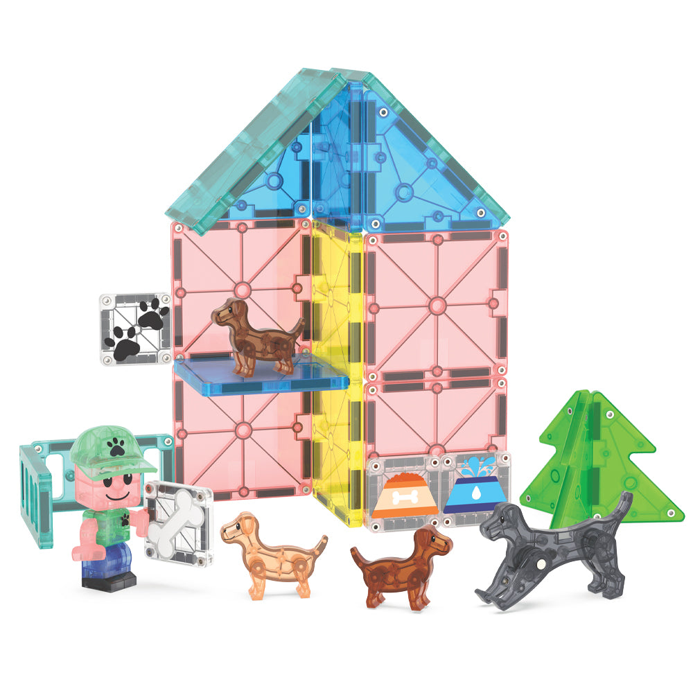 Magna Tiles Puppy Park Manyetik Bloklar - 27 Parça
