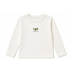 Miela Kids Camp Checklist Uzun Kollu T-shirt Beyaz