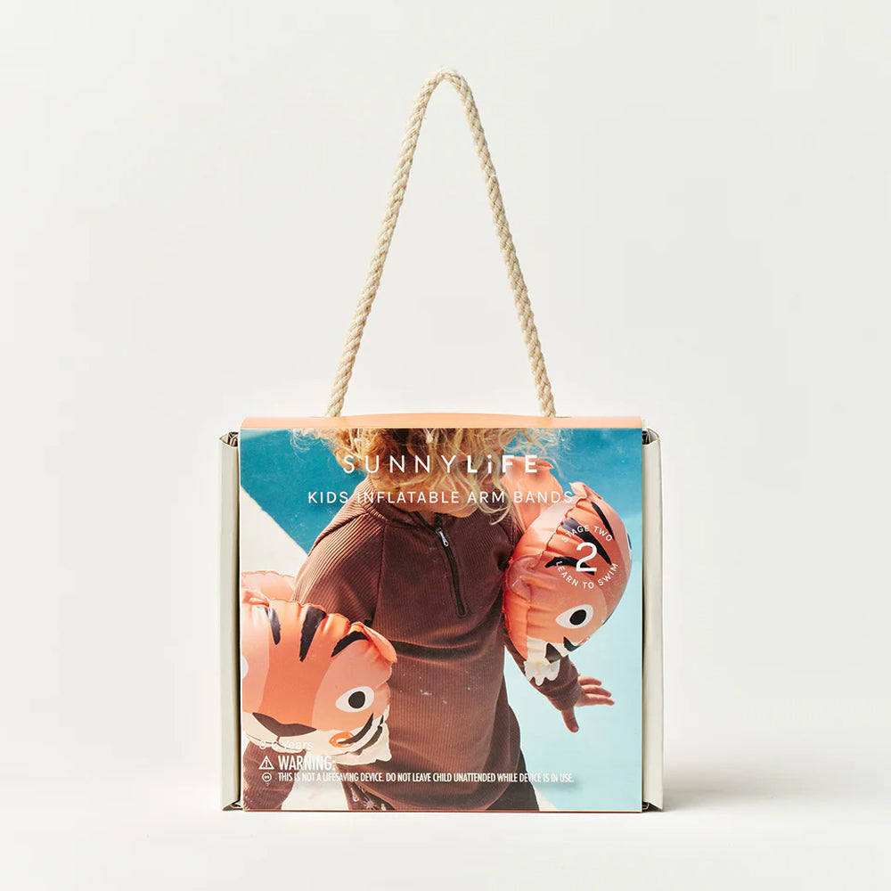 Sunnylife Çocuk Şişme Kolluk - Tino the Tiger Clay