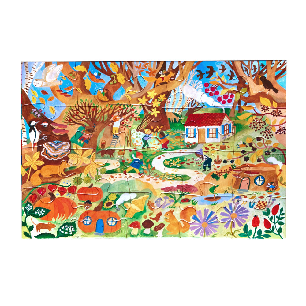 Eeboo 20 Parça Yapboz - Fairy Cottage