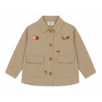 Miela Kids Woodland Gabardin Gömlek Ceket - Bej